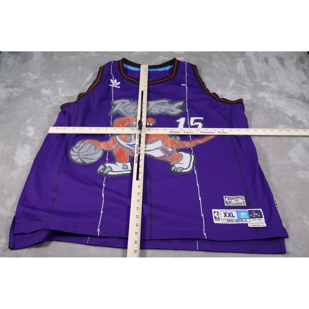 Toronto Raptors Jersey Mens 2XL Purple NBA Basketball Vince Carter Adidas - Picture 9 of 12